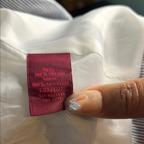 212 Collection Light Gray Pinstripe Blazer - Picture 7 of 8